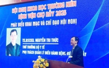 thu truong nguyen tri thuc khai mac hoi nghi khoa hoc thuong nien bv cho ray nam 2025